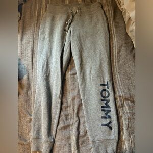 Tommy Hilfiger Gray Joggers with Navy Logo